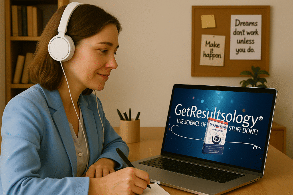 Solopreneur Studying GetResultsology Course